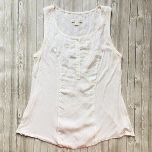 Coldwater Creek White Sleeveless Top
